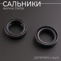 Сальники вилки Delta (25*35*9/10 x 2шт) "BEEZMOTO"