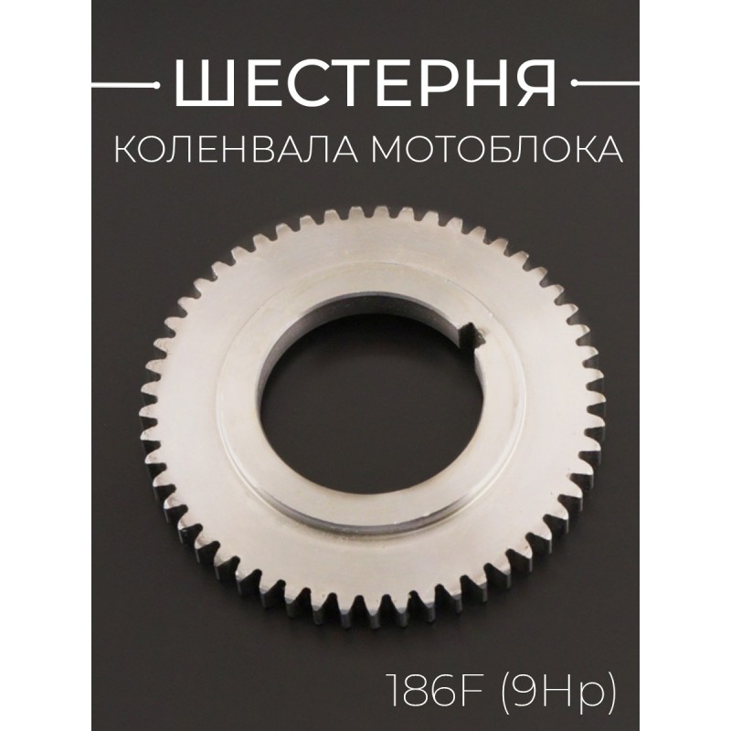 Шестерня коленвала мотоблока (узкая) 186F (9Hp) 