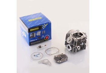 Головка цилиндра Alpha, Active, Delta, TTR 110 (в сборе) (Ø52,4) (d=20/23, +свеча) "KOMATCU" (mod.A)