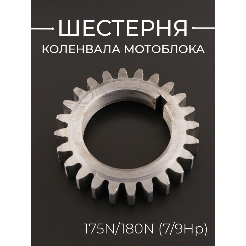 Шестерня коленвала мотоблока 175N/180N (7/9Hp) "MO ZHI FU'