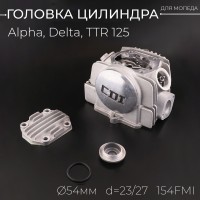 Головка цилиндра Alpha, Delta, TTR 125 (в сборе) (Ø54) (d=23/27) 154FMI "BEEZMOTO"